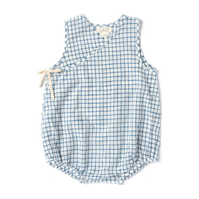 Buttercup Romper, White Chex