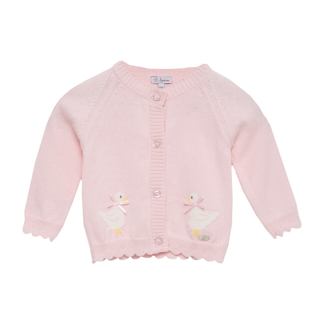 Isabella Cardigan, Pale Pink - Trotters London Tops | Maisonette