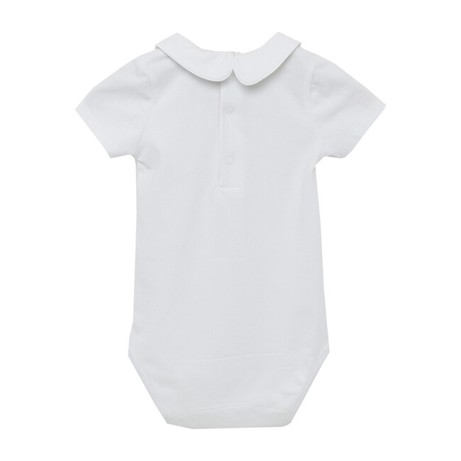 Milo Giraffe Bodysuit SS, White & Giraffe