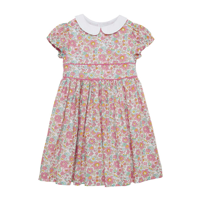 Liberty Coral Betsy Dress, Coral Betsy - Trotters London Dresses ...