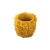 Fringed Woven Stool, Mustard - Ottomans - 3