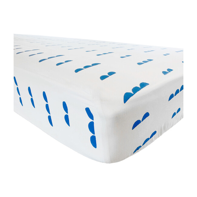 Organic Abacus Crib Sheet, Ocean - Crib Sheets - 1
