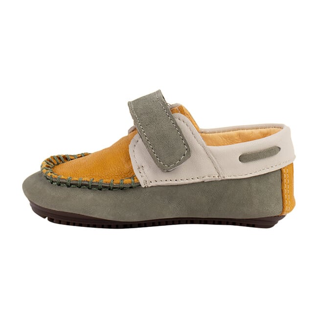 Mustard & Green Strap Boat Shoe