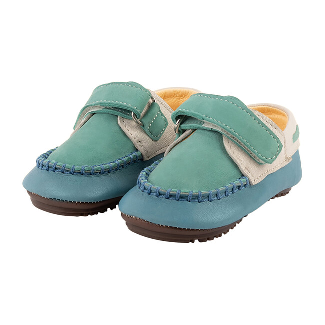 Ocean & Aqua Strap Boat Shoe