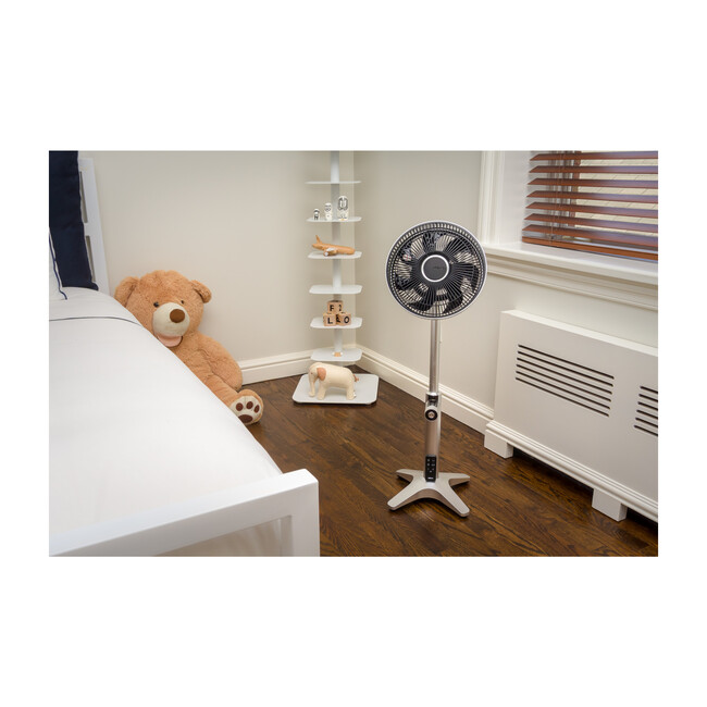 Flow by Objecto F3 Pedestal Fan, Silver