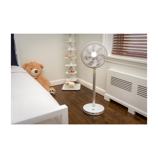 Flow by Objecto F5 Pedestal Fan, White