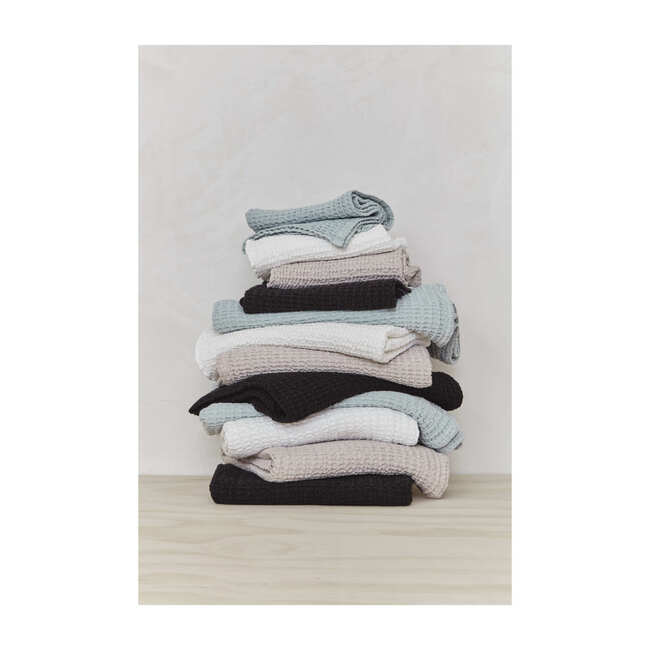 Set of 2 Simple Waffle Washcloths, Sky
