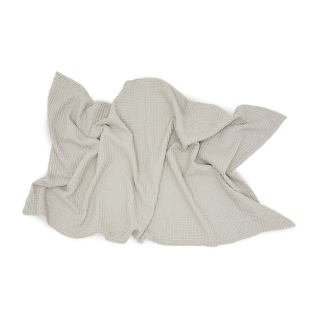 Simple Waffle Bath Towel, Light Grey