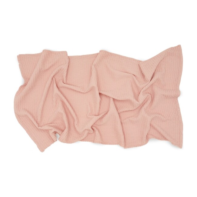 Simple Waffle Bath Towel, Blush