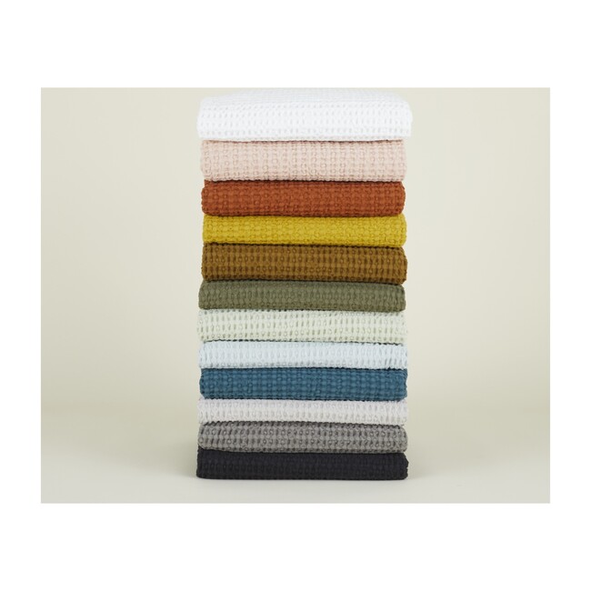 Simple Waffle Bath Towel, Mustard