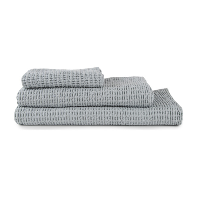 Simple Waffle Hand Towel, Sky