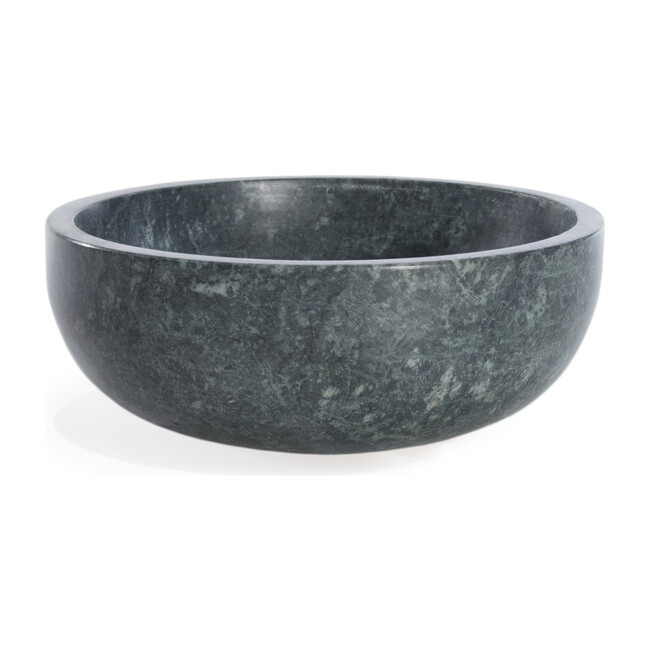 Simple Large Marble Bowl, Green - Hawkins New York Tableware | Maisonette