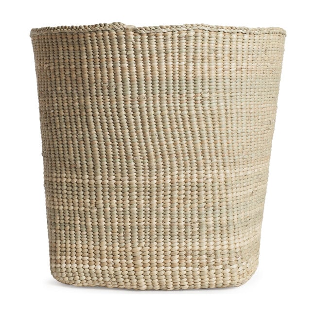 Woven Grass Short Basket, Natural