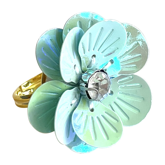 Flower Power Ring, Sea Glass Diamond - Rings - 1