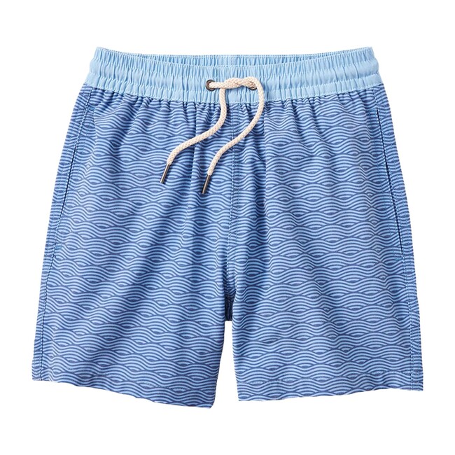 Kid's Bayberry Swim Trunk, Blue Waves