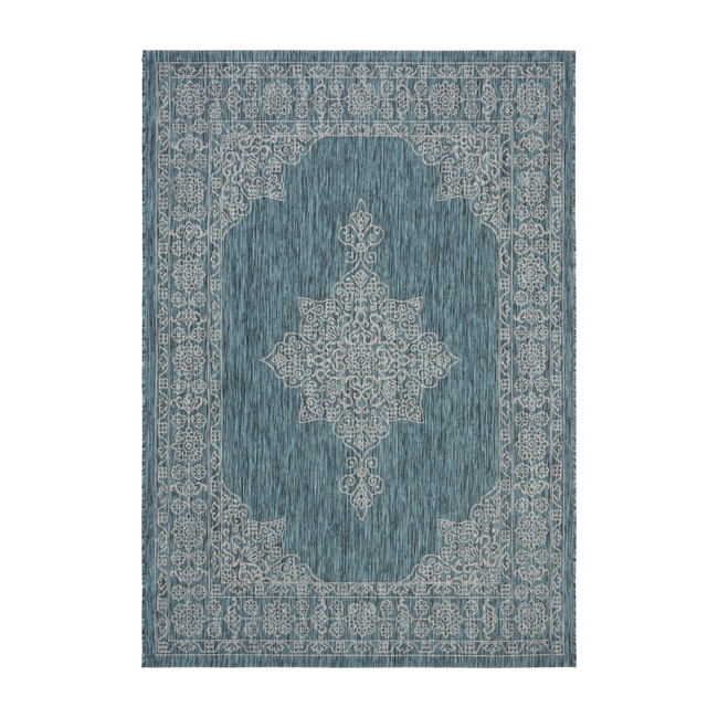 Courtyard Adeline Indoor/Outdoor Rug, Blue Safavieh Rugs
