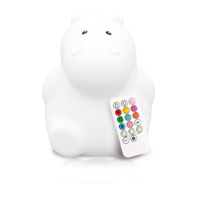 Hippo Nightlight, White