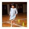 Miya Ribbed Dress, Blue & Yellow Stripe - Dresses - 2