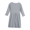Miya Ribbed Dress, Blue & Yellow Stripe - Dresses - 3