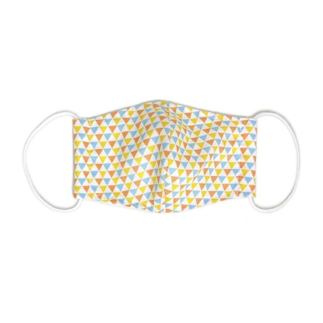 Kids Organic Cotton Face Mask, Triangles