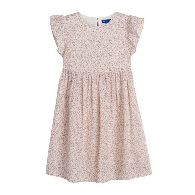 Lottie Dress, Light Pink Scattered Flower - Dresses - 1