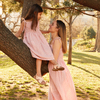 Rosie Smocked Dress, Dusty Rose Check - Dresses - 2
