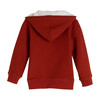 Benji Double Stripe Sherpa Hoodie, Brick - Sweatshirts - 3