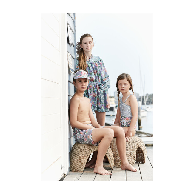 Boys Board Shorts, Peony Mauve