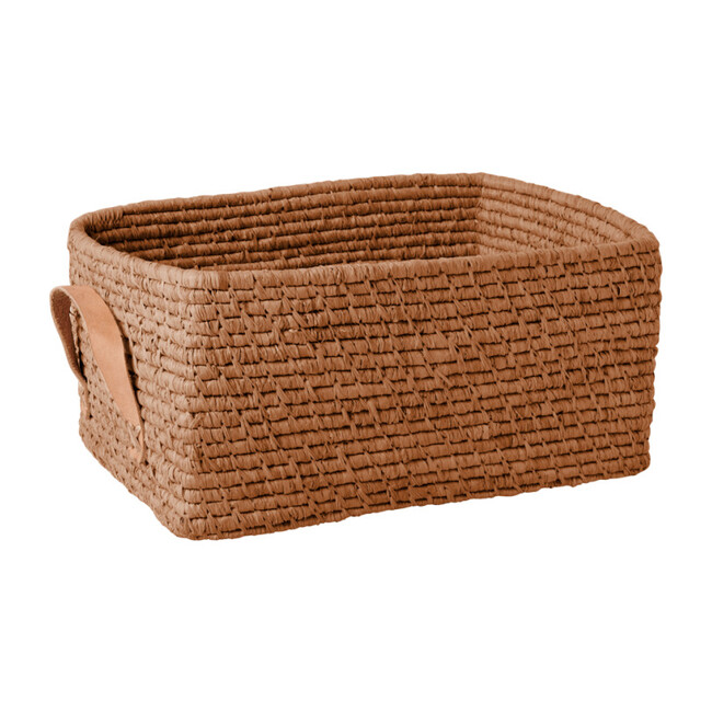 Raffia Rectangular Basket, Tea