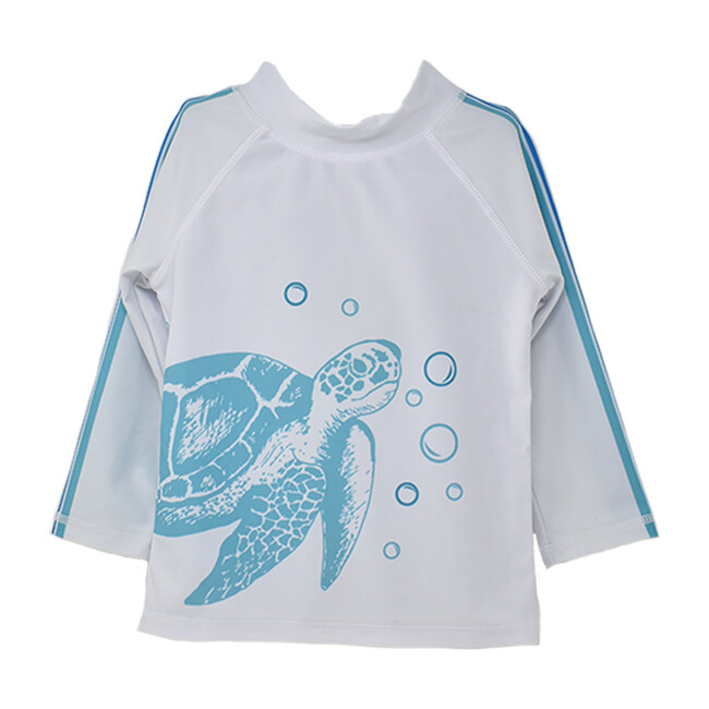UPF 50 Graphic Rash Guard Swim Top