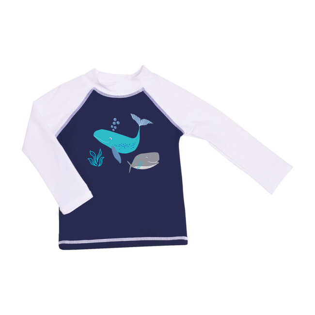 UPF 50 Graphic Rash Guard Swim Top