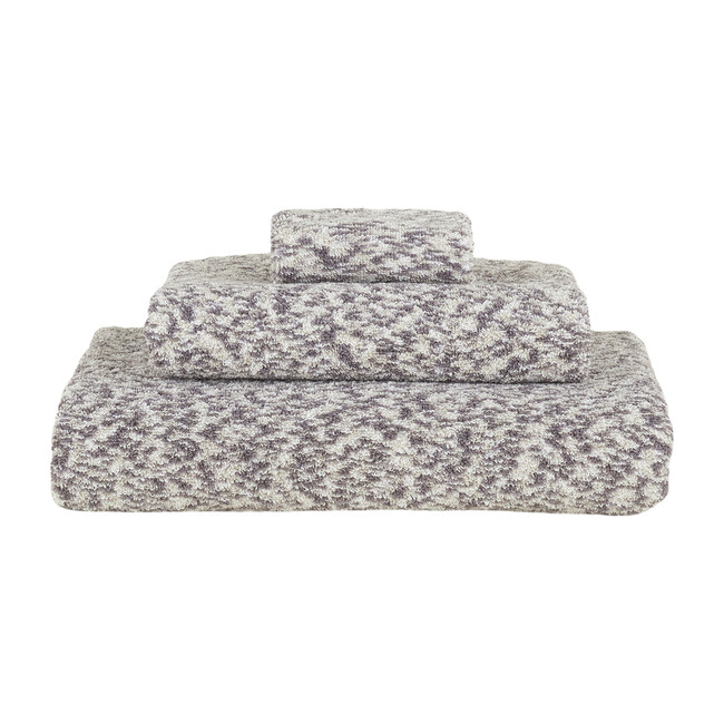 Space Dye Terry Hand Towel, Light Grey - Towels - 1