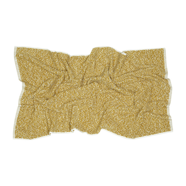 Space Dye Terry Bath Towel, Mustard - Towels - 1