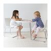 Modern Kids Round Table and Chairs, White - Kids Seating - 4