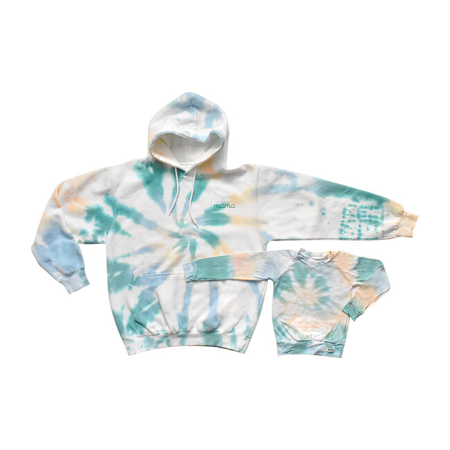 Kids Raglan Tee, Sea & Ivory