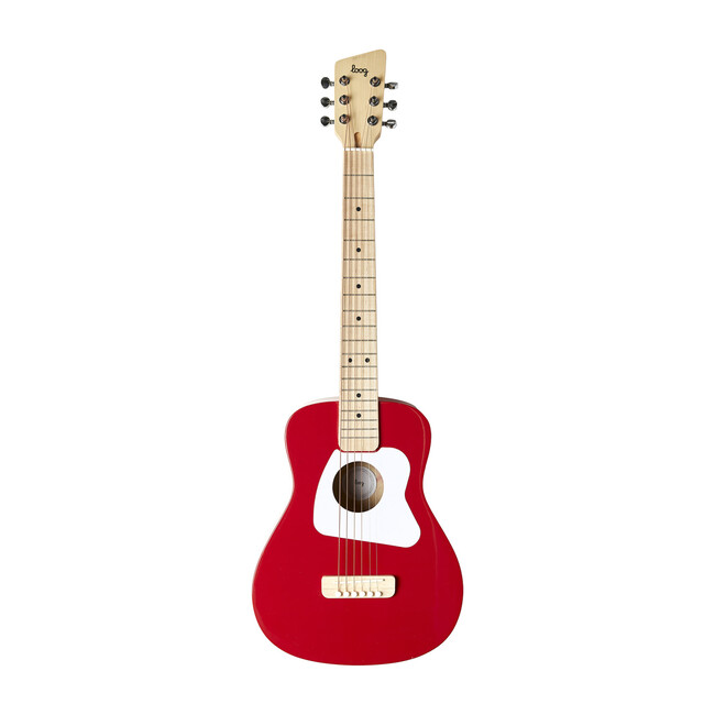 Red Pro 6-String Acoustic Guitar - Musical - 1