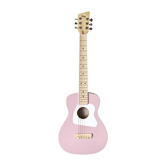 Pink Pro 6-String Acoustic Guitar - Musical - 1