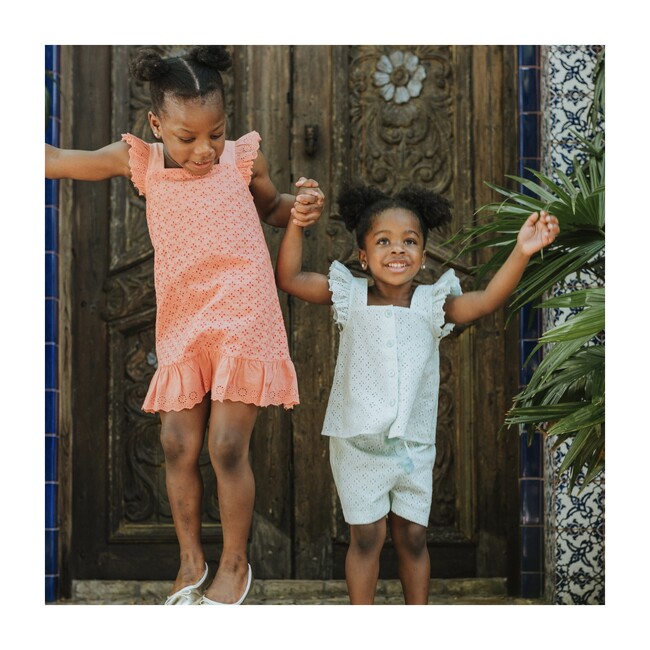 Nori Eyelet Short, Aqua