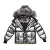 The Chipotle, Pewter with Light Grey Fur - Puffers & Down Jackets - 2