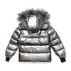 The Chipotle, Pewter with Light Grey Fur - Puffers & Down Jackets - 3