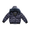 Tenessee Teardrop, Navy Fur & Wool Back - Puffers & Down Jackets - 1 - thumbnail