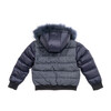 Tenessee Teardrop, Navy Fur & Wool Back - Puffers & Down Jackets - 2