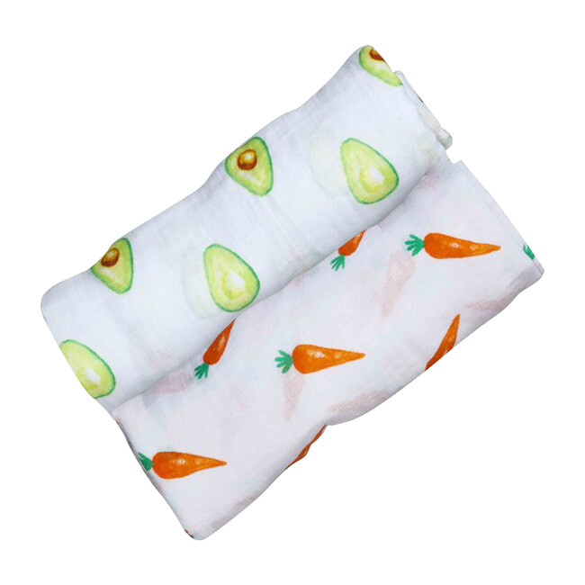 Organic Muslin Swaddle Gift Set, First Foods