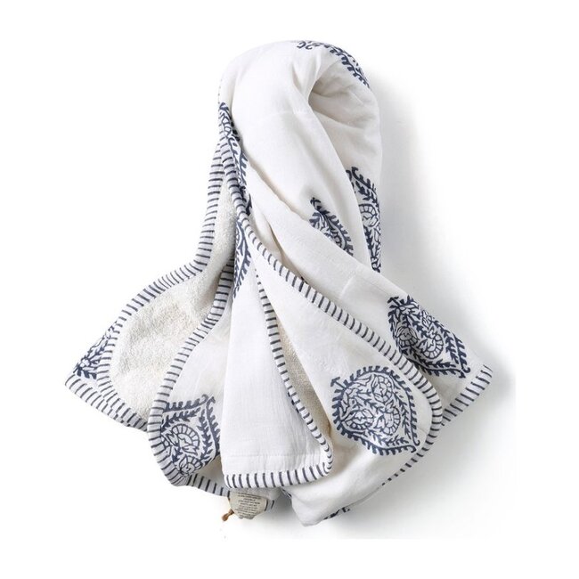 Block-Printed Terry Towel, Fort