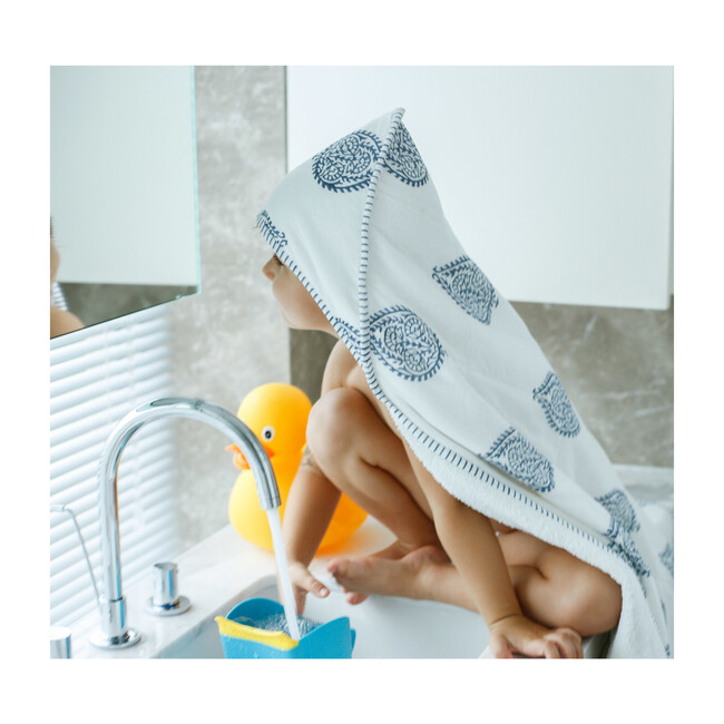 Block-Printed Terry Towel, Fort