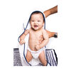 Bamboo Pom Pom Towel, Navy - Towels - 5