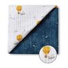 Organic Muslin Four-Layer Reversible Snug Blanket, Mystical Night - Blankets - 5