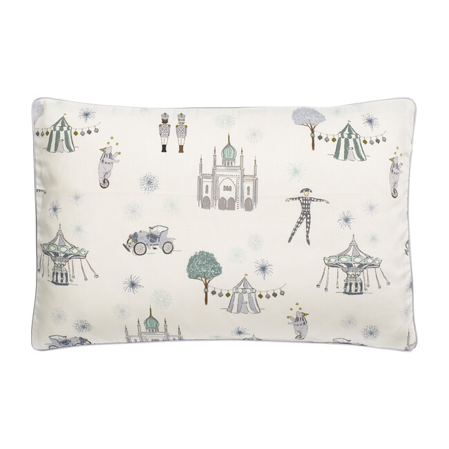 Adventures in Wonderland Toddler Pillow, Aqua