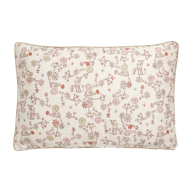 Into The Woodlands Toddler Pillow, Ivory/Rose Multi - Decorative Pillows - 1