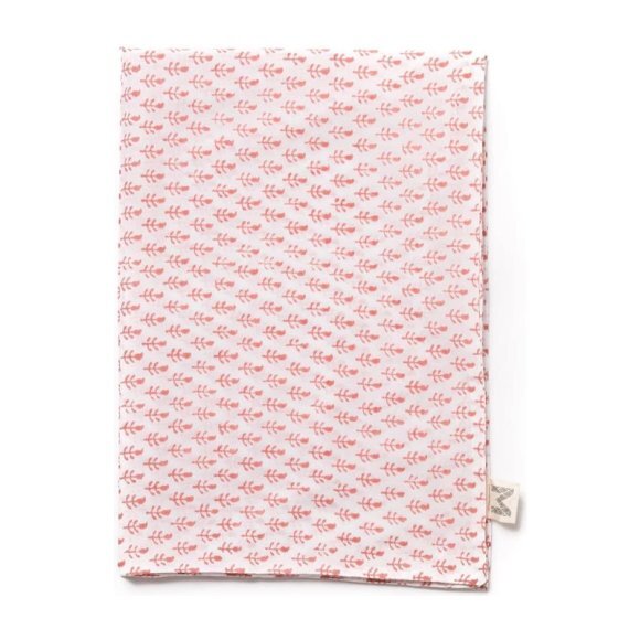 Set of 2 Block-Printed Pillowcases, Pink City